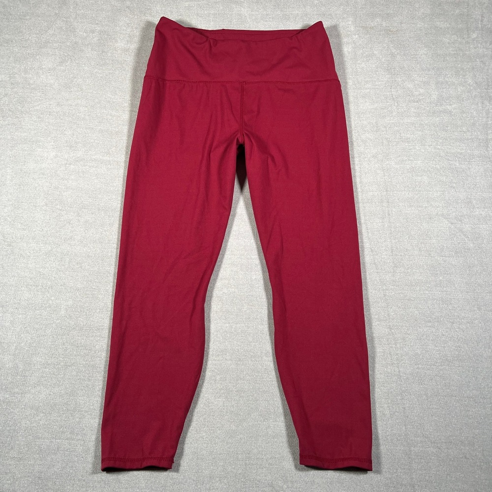 A New Day High Rise Leggings High Waist Ankle Pants Womens XL Red Spandex